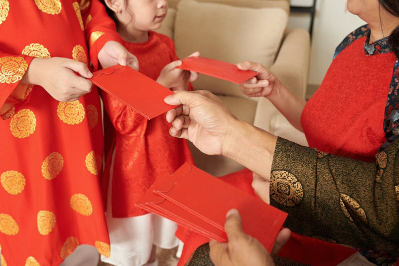 Lì xì chúc Tết đầu năm